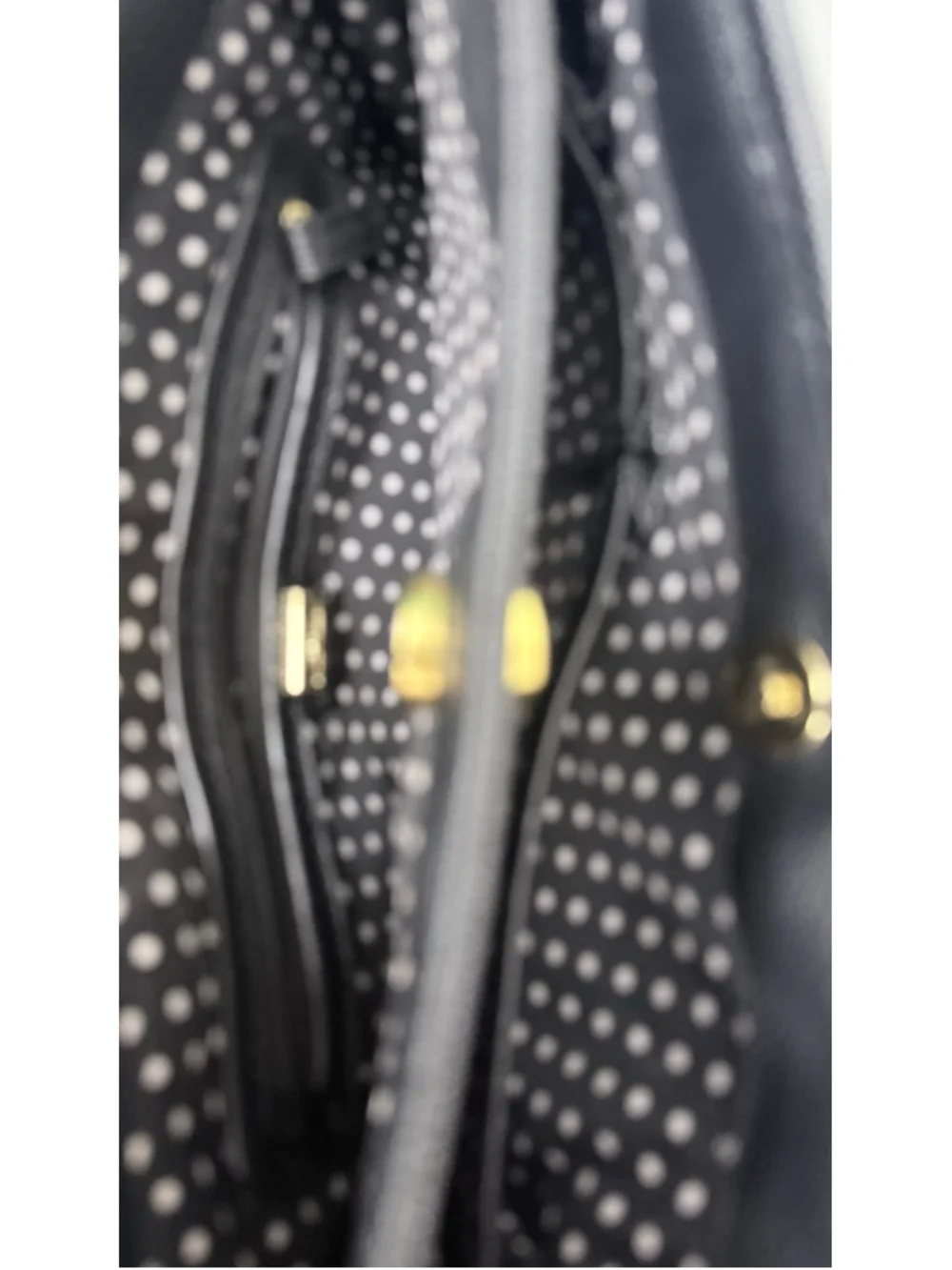Women's Lulu Guinness Black Gold Tote Bag One Size
